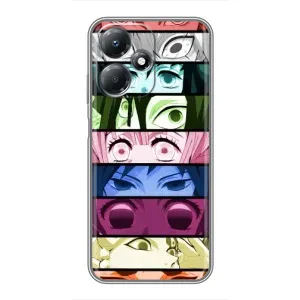 Силиконовые чехлы с глазами Anime для Инфиникс ХОТ 30 Плей (Глаза Хашира)