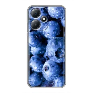 Чехол с изображением вкусной еды для Infinix Hot 30 Play (Голубика)