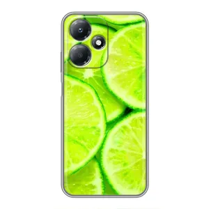 Чехол с изображением вкусной еды для Infinix Hot 30 Play (Лайм)