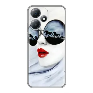 Чохол з картинкою Модні Дівчата Infinix Hot 30 Play (Любителька коней)