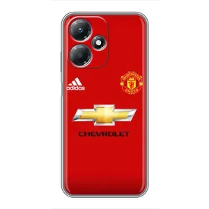 Силиконовые Чехлы принт Футбол на Infinix Hot 30 Play (Man United)