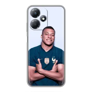 Чехол (TPU) с Футболистом на Infinix Hot 30 Play (Мбаппешичка)