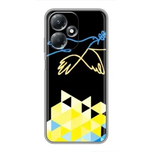 Чехол на Infinix Hot 30 Play Украинский дизайн (Мир для Украины)