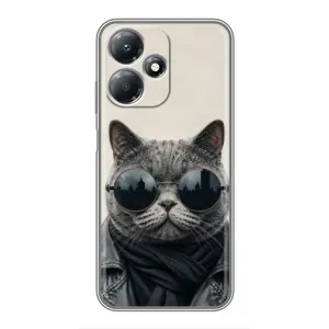 Чехол на тематику: Коты для Infinix Hot 30 Play (Модный кот)