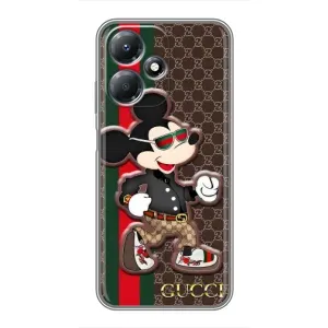Чехлы Бренд GUCCI для Infinix Hot 30 Play (Маус Гуччи)
