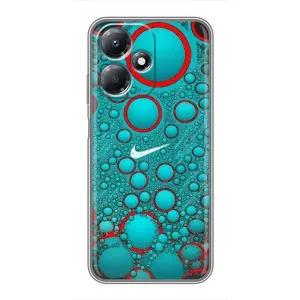 Силиконовый Чехол на Infinix Hot 30 Play с картинкой Nike (Найк зеленый)