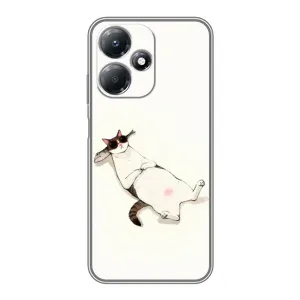 Чехол на тематику: Коты для Infinix Hot 30 Play (Отдых)