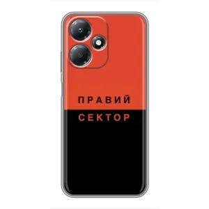Чехлы УПА (Красно-Чёрный) на Infinix Hot 30 Play (Правый Серктор)