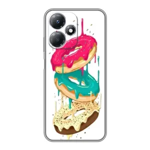 Чехол с изображением вкусной еды для Infinix Hot 30 Play (Сочные пончики)
