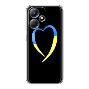 Силиконовый Чехол на Infinix Hot 30 Play (Я-Украина) (Украинское сердце)