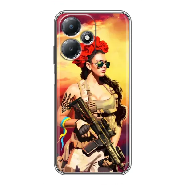 Чехол с рисунком «Женщина солдат» для Infinix Hot 30 Play Чехол с рисунком «Женщина солдат» для Infinix Hot 30 Play