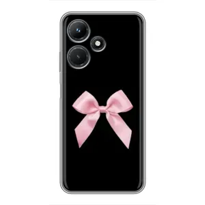 Чехол банты для Infinix Hot 30i (Бант на черном)