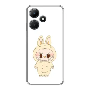 Чохол з принтом Лабубу для Infinix Hot 30i (Бежевий Лабубу)