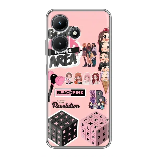 Чехол с рисунком «BLACK PINK коллаж» для Infinix Hot 30i Чехол с рисунком «BLACK PINK коллаж» для Infinix Hot 30i
