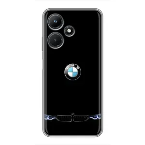 Силіконовий бампер з картинкою машини на Infinix Hot 30i (Чорний BMW)