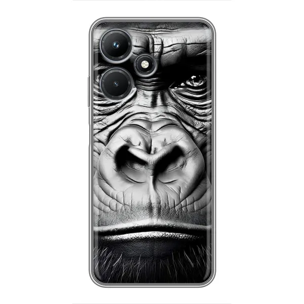 Чехол с рисунком «Черная обезьяна» для Infinix Hot 30i Чехол с рисунком «Черная обезьяна» для Infinix Hot 30i
