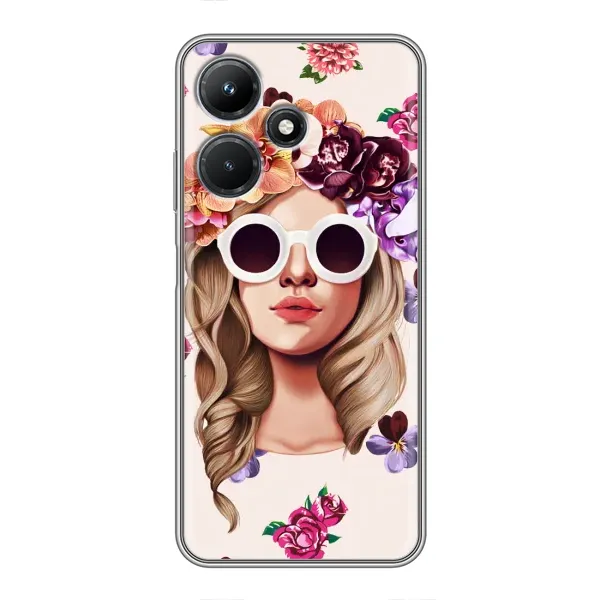 Чехол с рисунком «Девушка в очках» для Infinix Hot 30i Чехол с рисунком «Девушка в очках» для Infinix Hot 30i