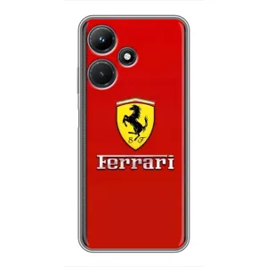 Силіконовий бампер з картинкою машини на Infinix Hot 30i (Ferrari Logo)