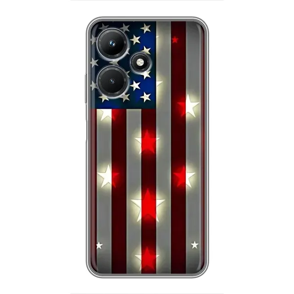 Чехол с рисунком «Флаг США 2» для Infinix Hot 30i Чехол с рисунком «Флаг США 2» для Infinix Hot 30i