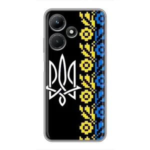 Силиконовый Чехол на Infinix Hot 30i (Герб и вышыванка)