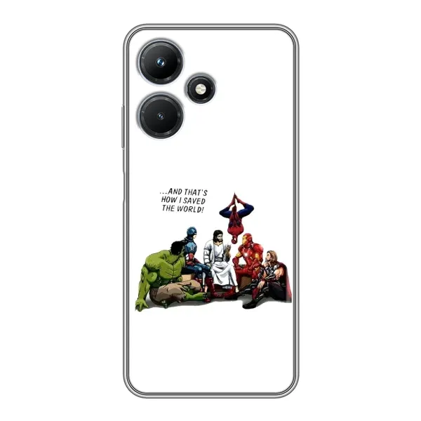 Чехол с рисунком «Иисус супергерой» для Infinix Hot 30i Чехол с рисунком «Иисус супергерой» для Infinix Hot 30i