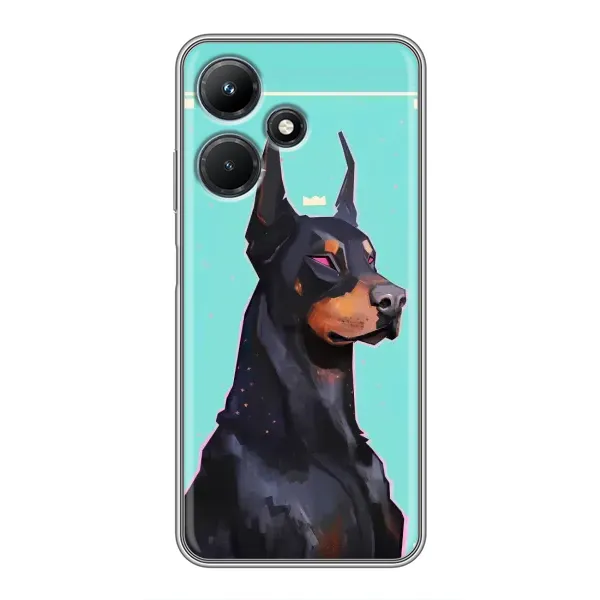 Чехол с рисунком «Король доберман» для Infinix Hot 30i Чехол с рисунком «Король доберман» для Infinix Hot 30i