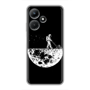 Силиконовый Чехол с принтом "Космонавты" на Infinix Hot 30i (Космонавт)