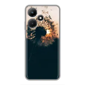 Силиконовый Чехол с одуванчиками на Infinix Hot 30i (Красивый одуванчик)