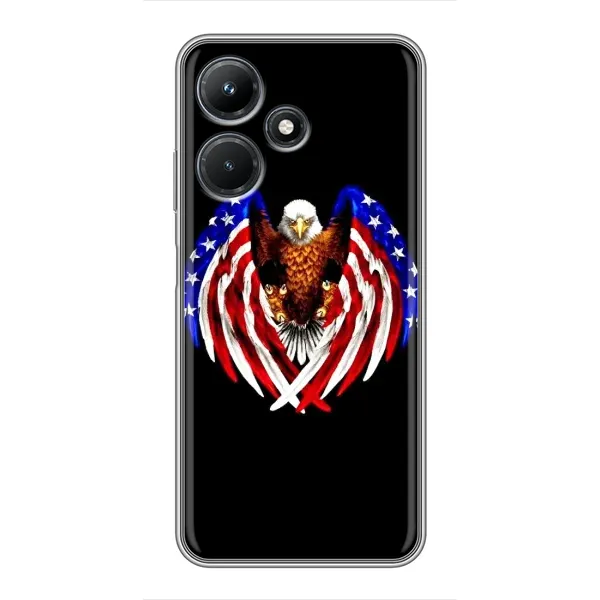 Чехол с рисунком «Крылья США» для Infinix Hot 30i Чехол с рисунком «Крылья США» для Infinix Hot 30i