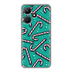 Силіконовий бампер на різдво для Infinix Hot 30i (Льодяники)