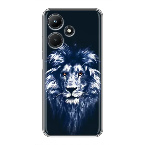 Чехол с рисунком «Лев - синий» для Infinix Hot 30i Чехол с рисунком «Лев - синий» для Infinix Hot 30i