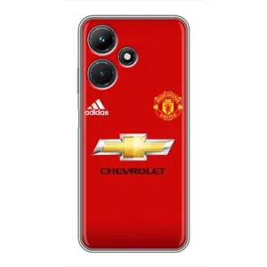 Силиконовые Чехлы принт Футбол на Infinix Hot 30i (Man United)