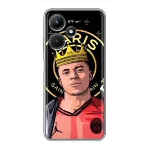 Чехол (TPU) с Футболистом на Infinix Hot 30i (Mbappe King)