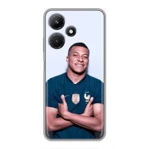 Чехол (TPU) с Футболистом на Infinix Hot 30i (Мбаппешичка)
