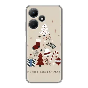 Чохол Санта Клаус для Infinix Hot 30i (Merry Christmas)