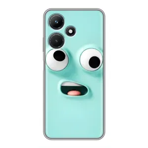 Силиконовые Чехлы (смешные стикеры) для Infinix Hot 30i (Забавное мятное лицо)