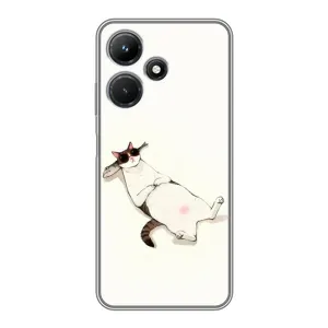 Чехол на тематику: Коты для Infinix Hot 30i (Отдых)