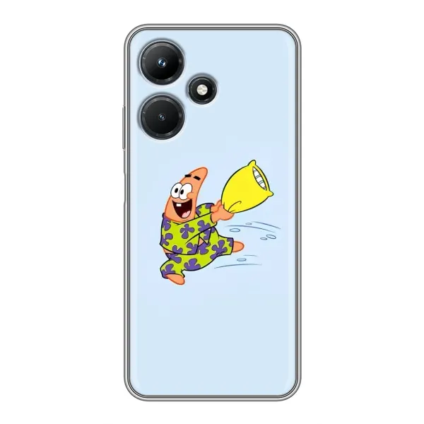 Чехол с рисунком «Патрик с подушкой» для Infinix Hot 30i Чехол с рисунком «Патрик с подушкой» для Infinix Hot 30i