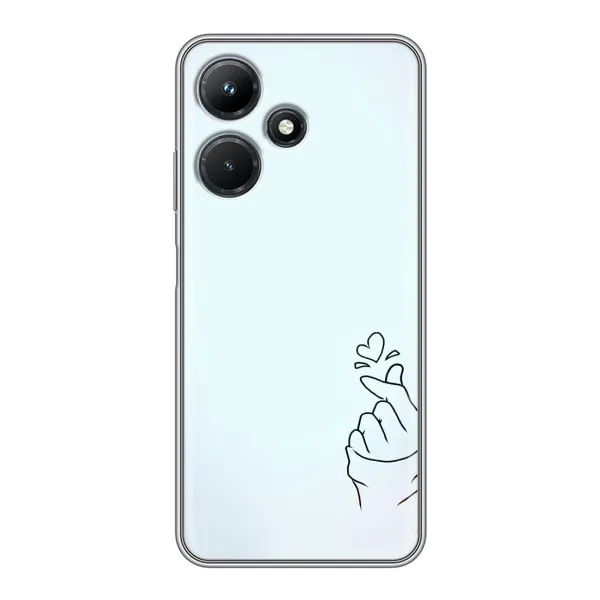 Чехол с рисунком «Сердце на голубом» для Infinix Hot 30i Чехол с рисунком «Сердце на голубом» для Infinix Hot 30i