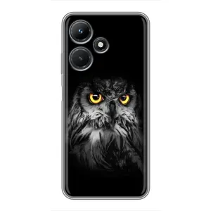 Чехлы с принтом СОВЫ для Infinix Hot 30i (Сова на чёрном)
