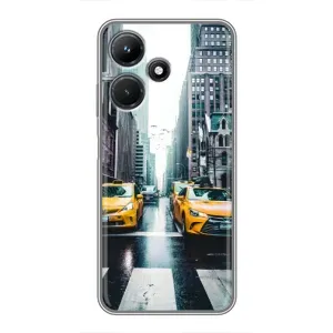 Силиконовый бампер (Работники) на Infinix Hot 30i (Такси)