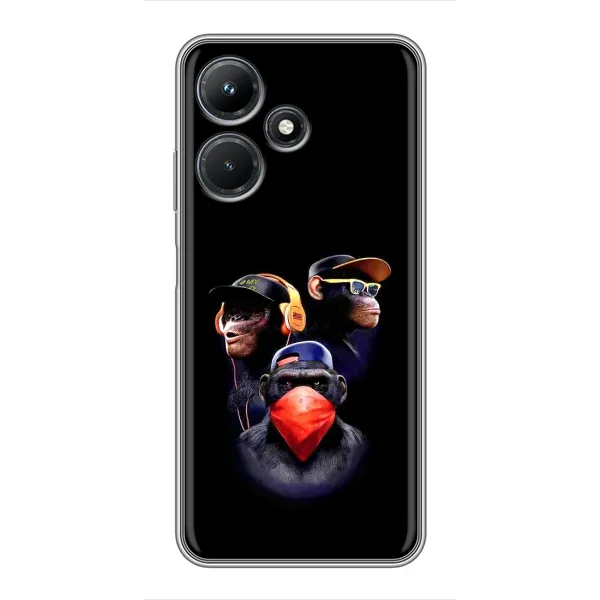 Чехол с рисунком «Три обезьяны» для Infinix Hot 30i Чехол с рисунком «Три обезьяны» для Infinix Hot 30i
