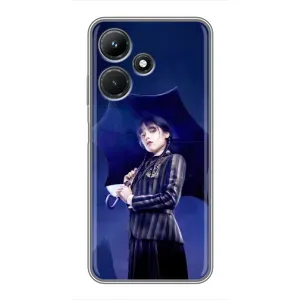 Чохол з картинкою Венсдей на Infinix Hot 30i (Венсдей з парасолькою)