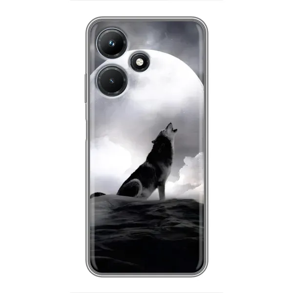 Чехол с рисунком «Волк и луна» для Infinix Hot 30i Чехол с рисунком «Волк и луна» для Infinix Hot 30i