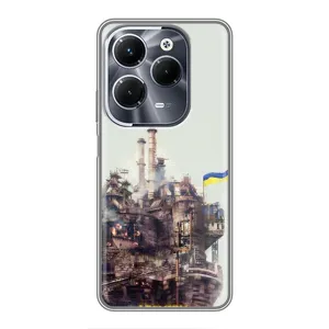Чехлы на военную тематику для Infinix Hot 40 Play (Азовсталь)