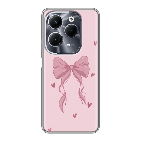 Чехол с рисунком «Бант на розовом» для Infinix Hot 40 Play Чехол с рисунком «Бант на розовом» для Infinix Hot 40 Play
