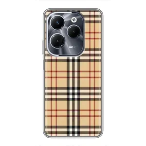 Чохол з Брендами одягу на Інфінікс ХОТ 40 Плей (Burberry стиль)