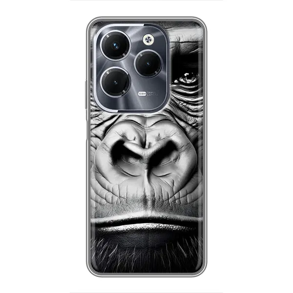 Чехол с рисунком «Черная обезьяна» для Infinix Hot 40 Play Чехол с рисунком «Черная обезьяна» для Infinix Hot 40 Play