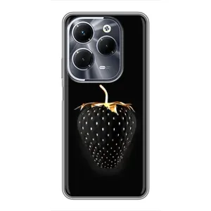 Чехол с изображением  вкусной еды для Infinix Hot 40 Play (Чёрная клубника)