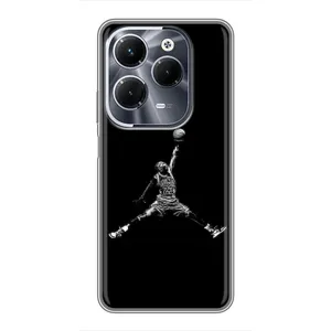 Силиконовый Чехол Nike Air Jordan на Инфиникс ХОТ 40 Плей (Джордан)